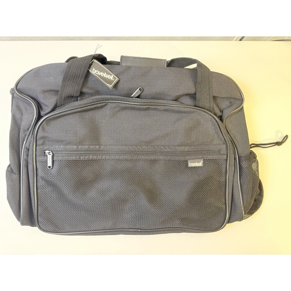 New Black Travelwell Heavy Duty Duffle Bag Gym Bag Men’s NWT